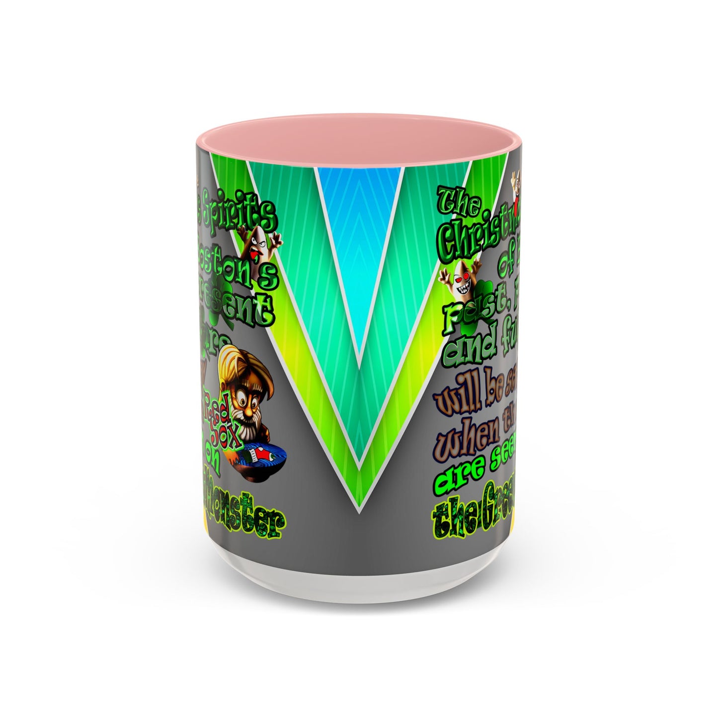 christmas spirits of boston - Accent Mug (rainbow split)