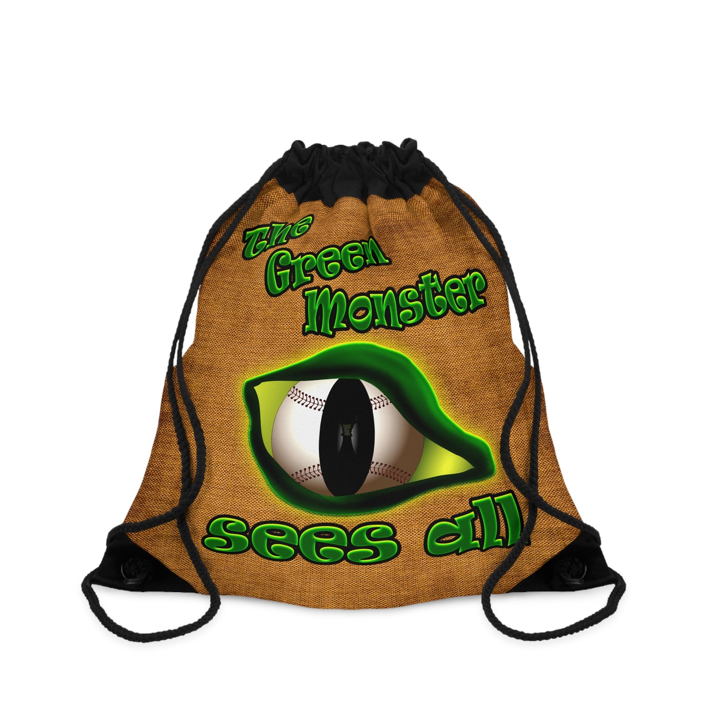 green monster - Drawstring Bag (dichromatic brown papyrus)