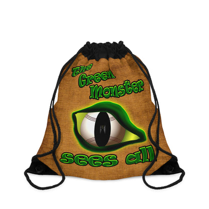 green monster - Drawstring Bag (dichromatic brown papyrus)