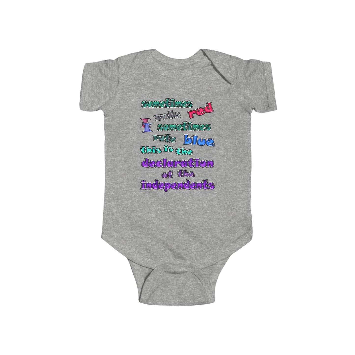 declaration of the independents - Infant Fine Jersey Bodysuit