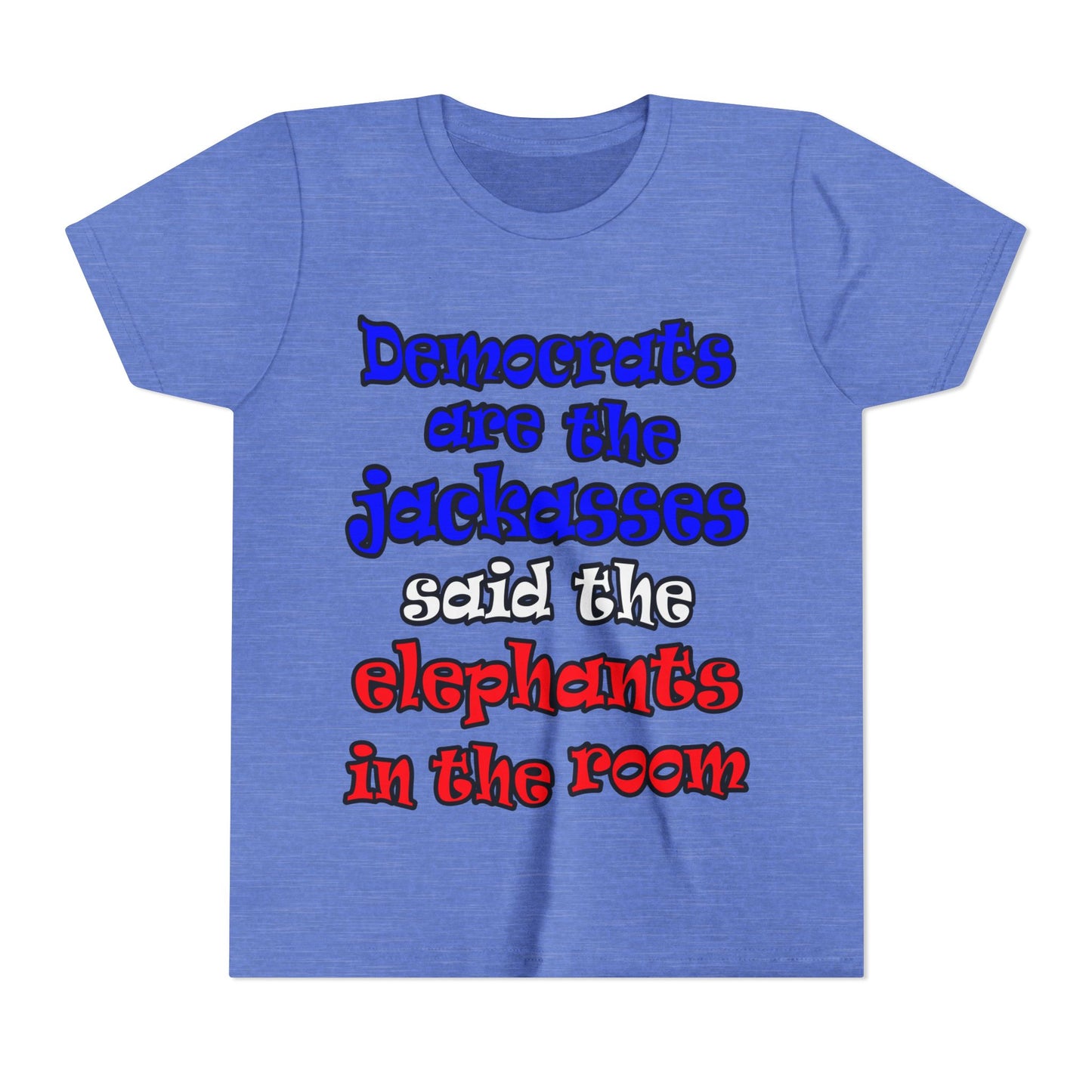 donkeys and elephants - Youth Short Sleeve Tee