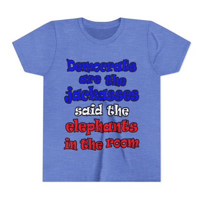 donkeys and elephants - Youth Short Sleeve Tee