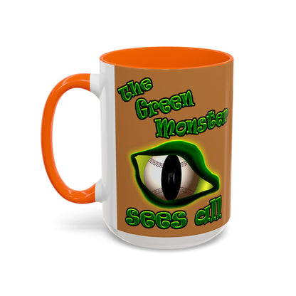 green monster - Accent Mug (light brown)