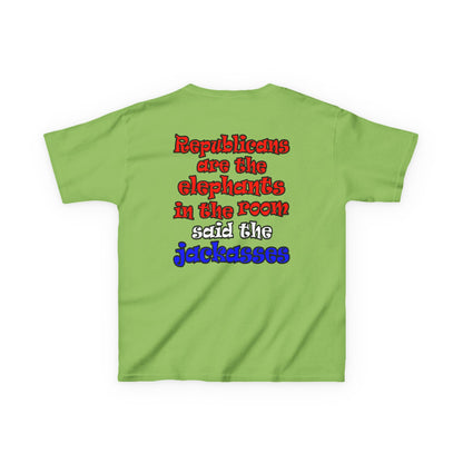 donkeys and elephants - Kids Heavy Cotton™ Tee