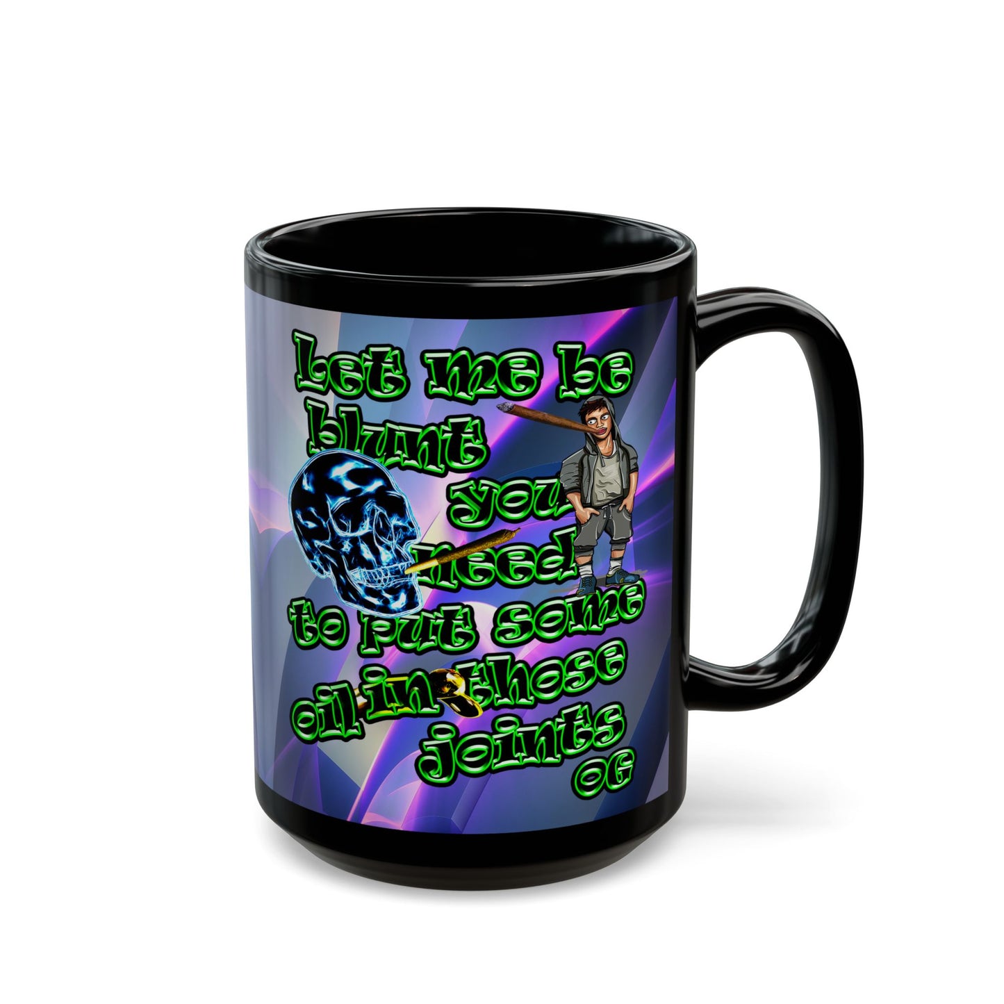 og - Black Mug (grey-pink wave)