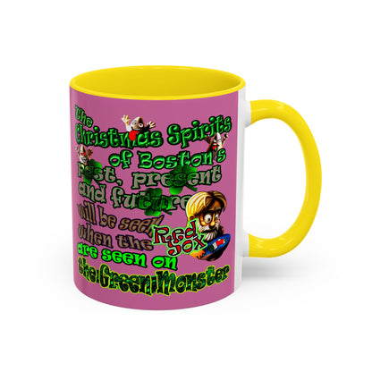 christmas spirits of boston - Accent Mug (light pink)