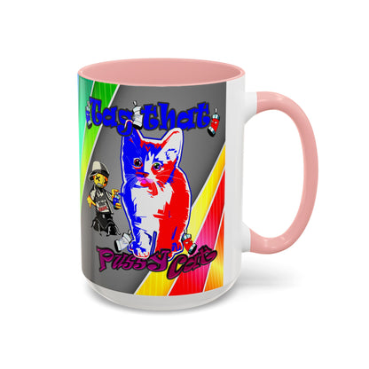 tag that - Accent Mug (rainbow split)