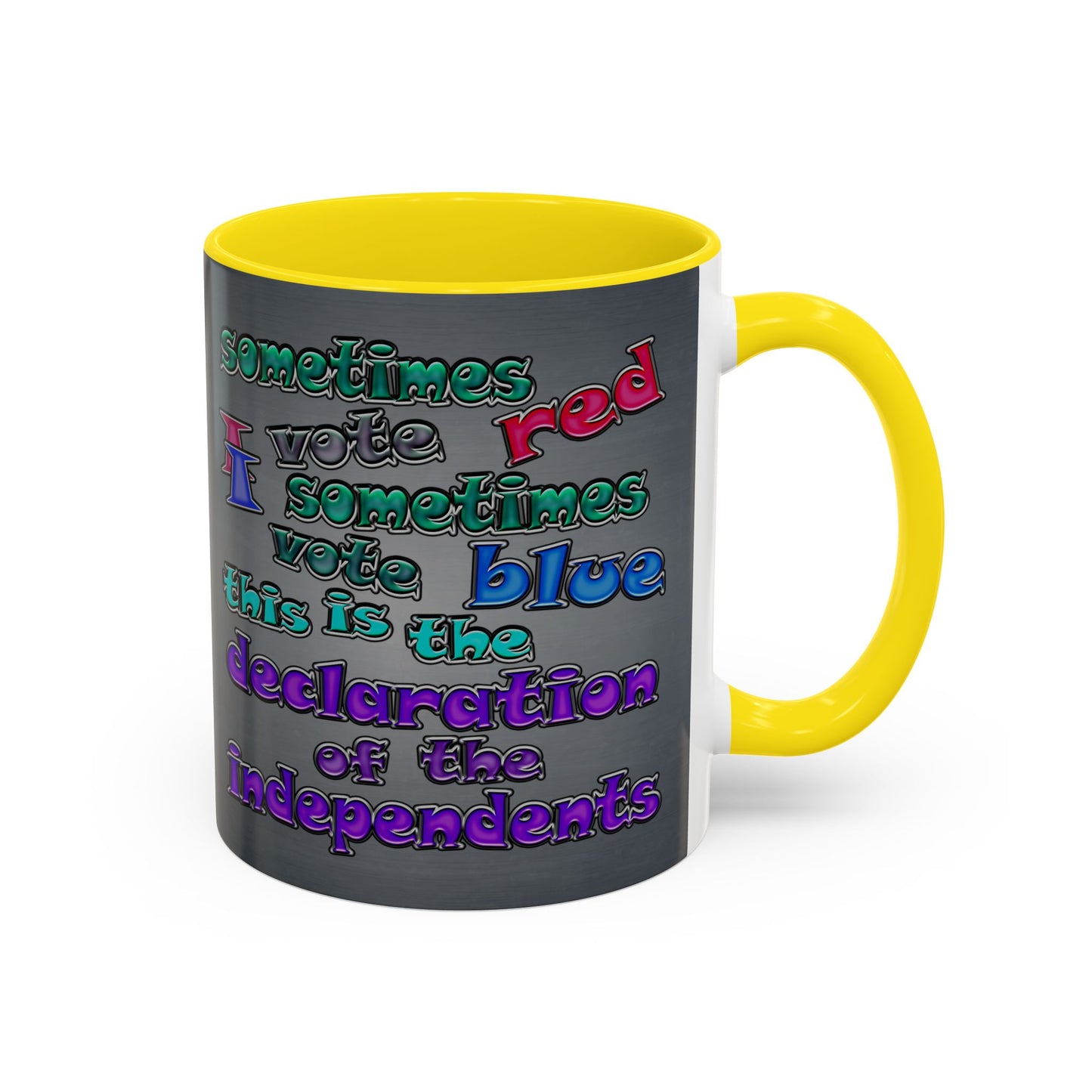 declaration of the independents - Accent Mug (grey-light grey)