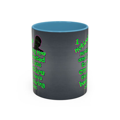 noticed you noticing - Accent Mug (grey-light grey)