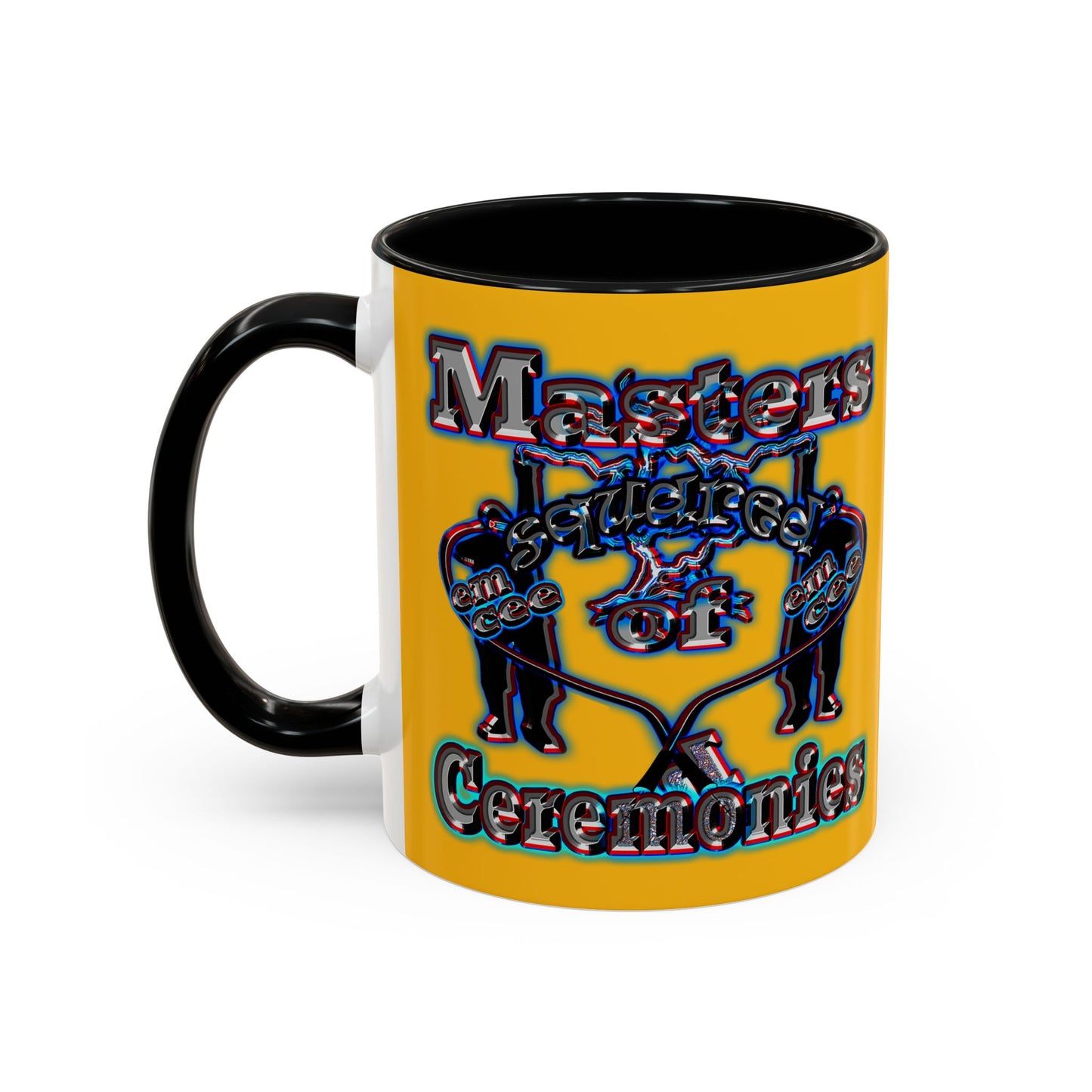 em cee squared - Accent Mug (yellow)