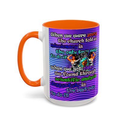 doggystyle - Accent Mug (purple wave)
