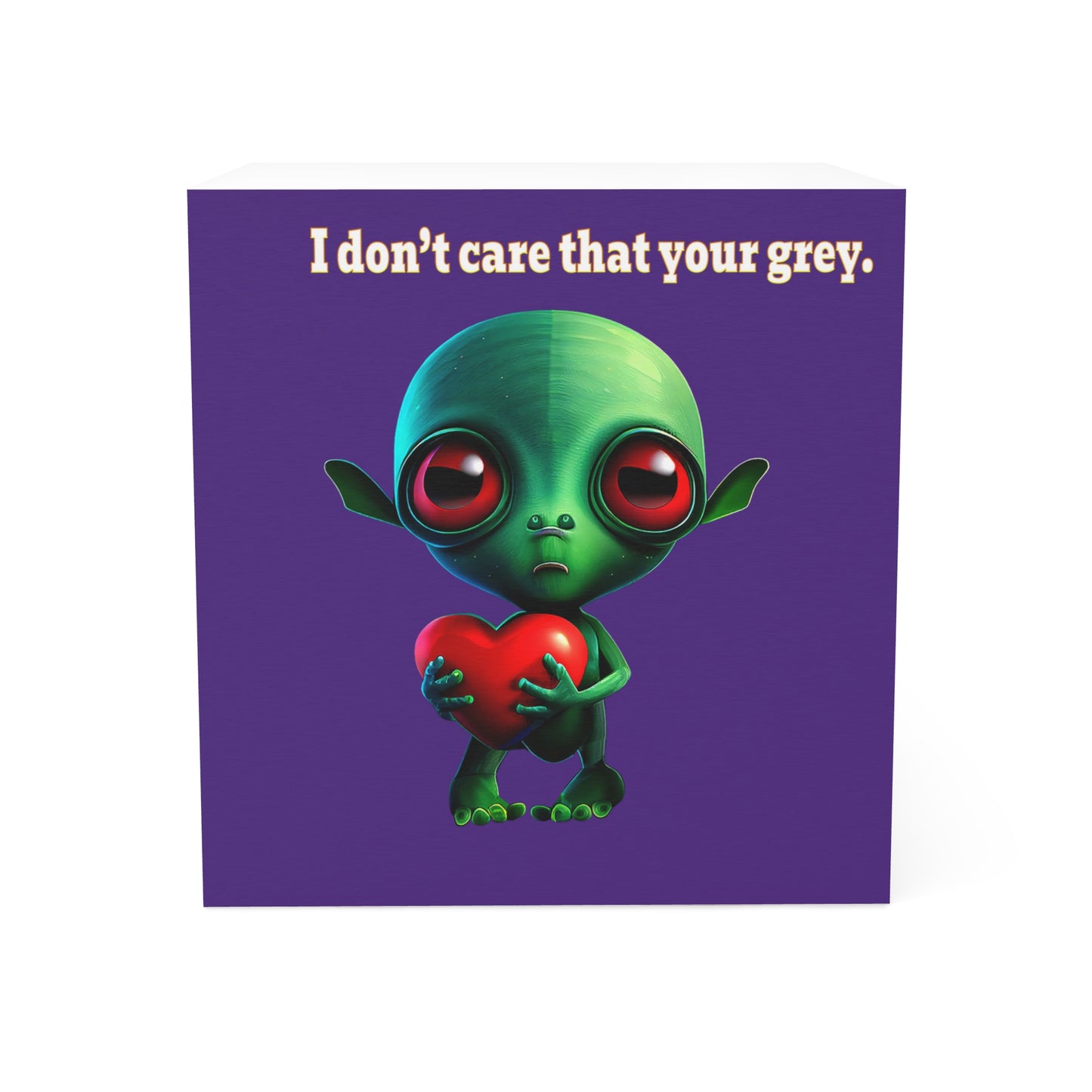 I don't care that your grey - note cube (purple)