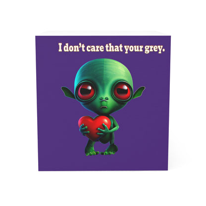I don't care that your grey - note cube (purple)