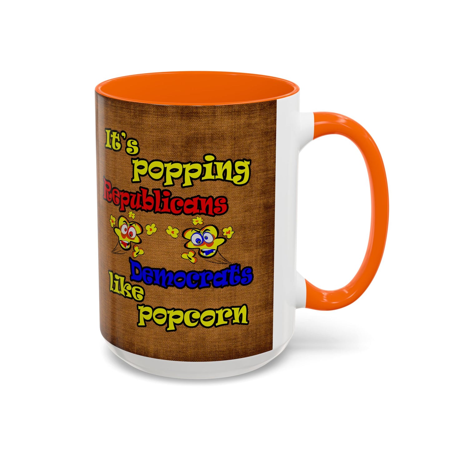 popping like popcorn - Accent Mug (brown papyrus)