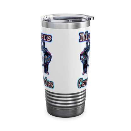em cee squared - Ringneck Tumbler, 20oz (white)