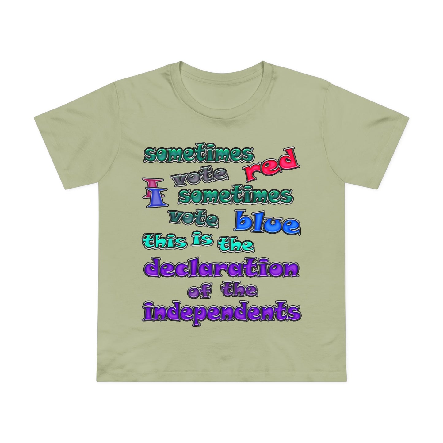 declaration of the independents - Women’s Maple Tee
