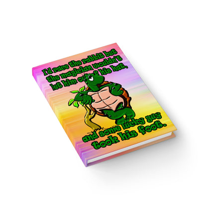 turtle race - journal-lined (color blur)