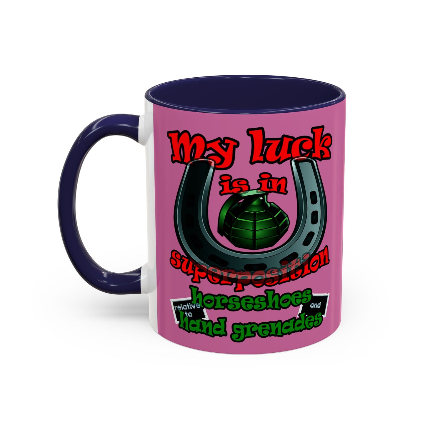 my luck - Accent Mug (light pink)