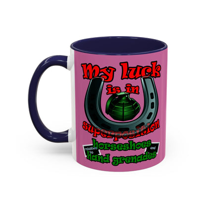 my luck - Accent Mug (light pink)