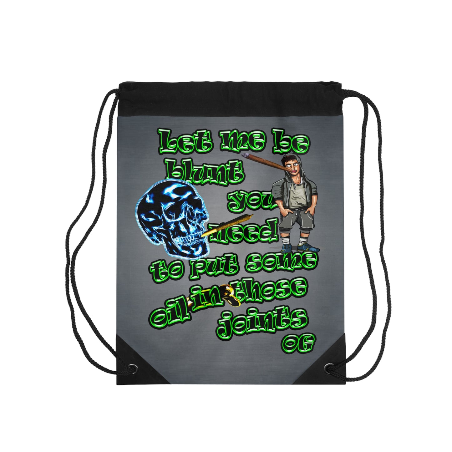 og - Drawstring Bag (grey-light grey)