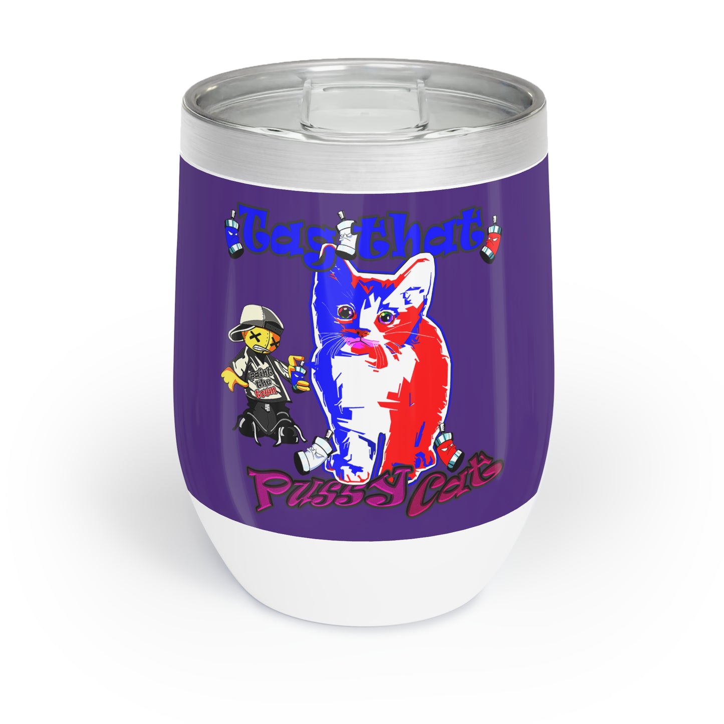 tag that - Chill Wine Tumbler (purple)
