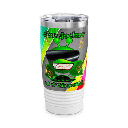 disc jockey - Ringneck Tumbler, 20oz (rainbow split)