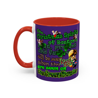 christmas spirits of boston - Accent Mug (purple)
