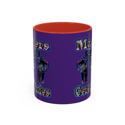 em cee squared - Accent Mug (purple)
