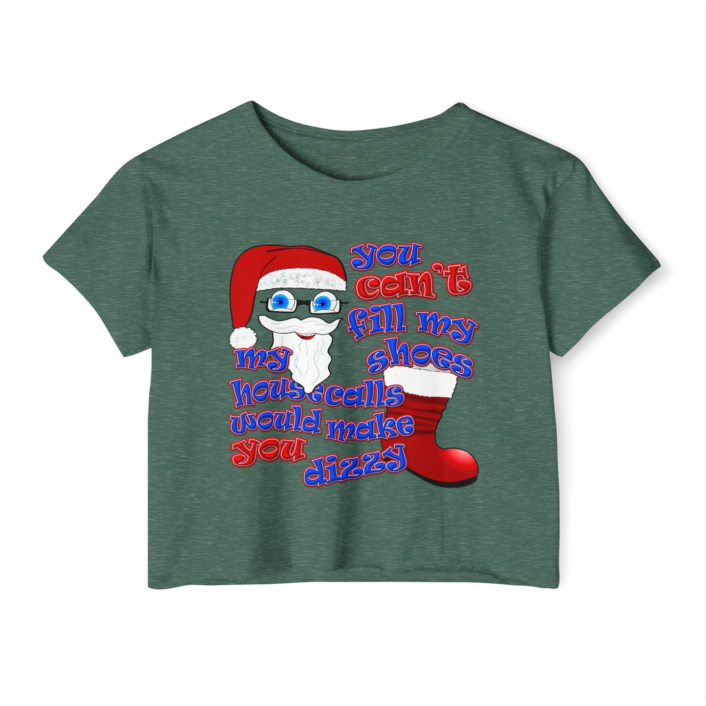 santa's shoes - Women's Festival Crop Top