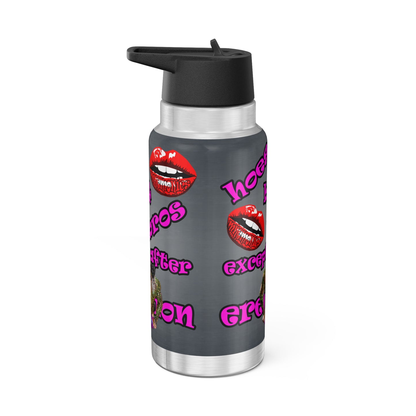 hoes b4 bros - Gator Tumbler, 32oz  (grey-light grey)