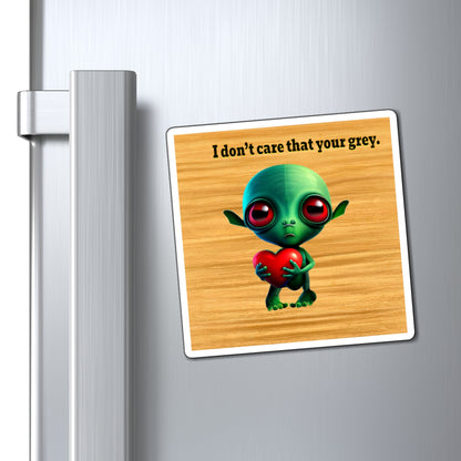 I don't care that your grey - Magnets - (butterscotch wood finish)