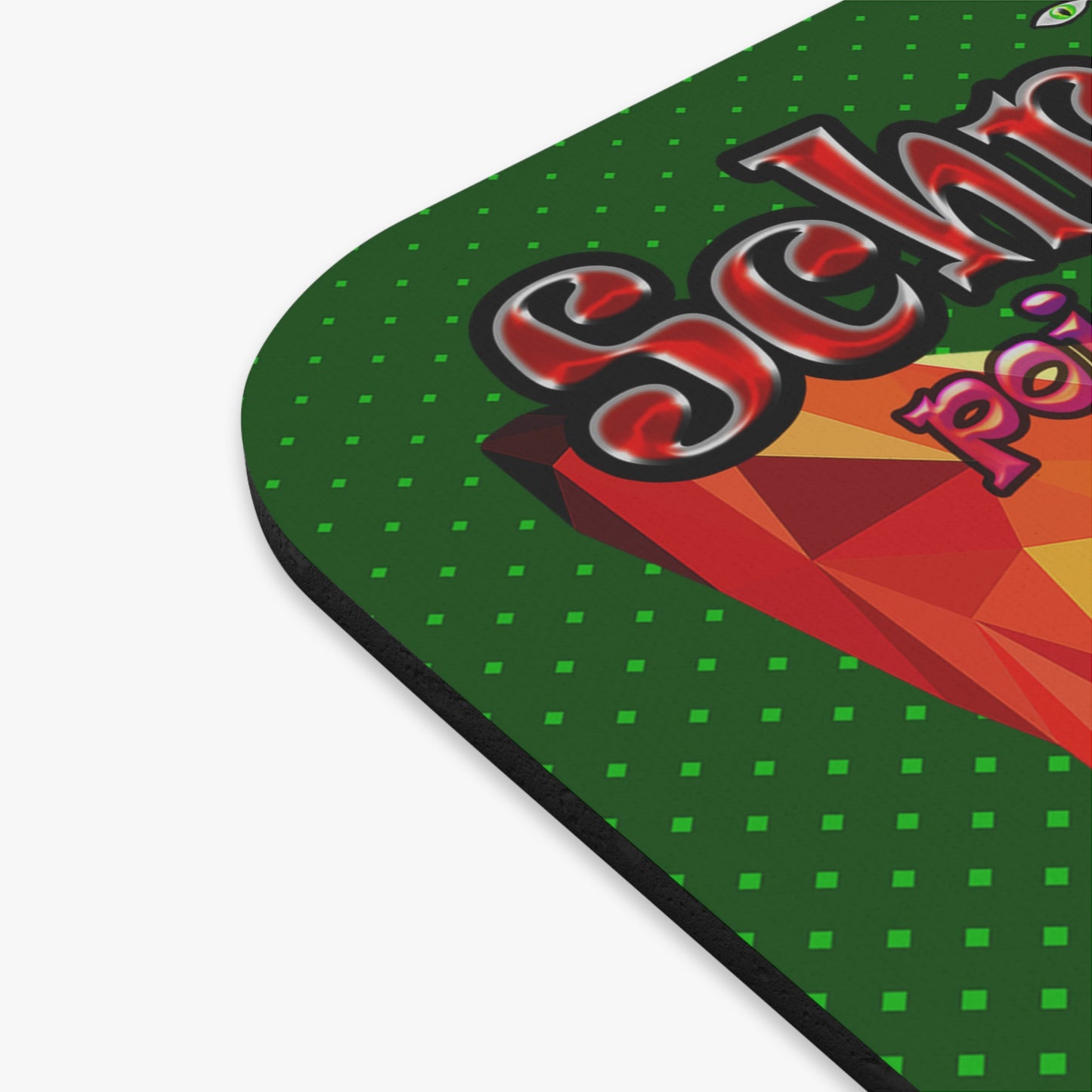 schrodinger's cat - Mouse Pad (Rectangle) (logo green)