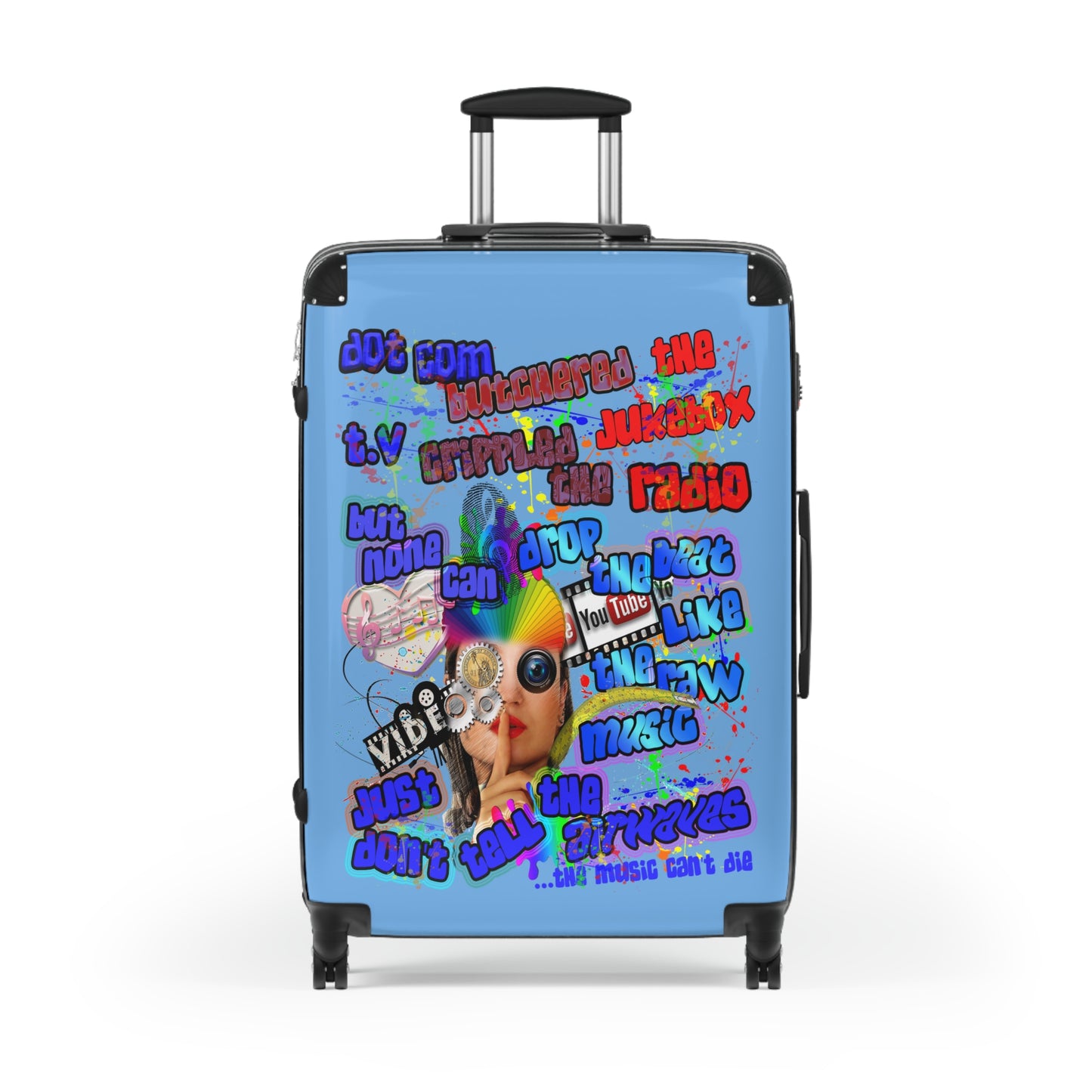 drop the beat - Suitcase (light blue)