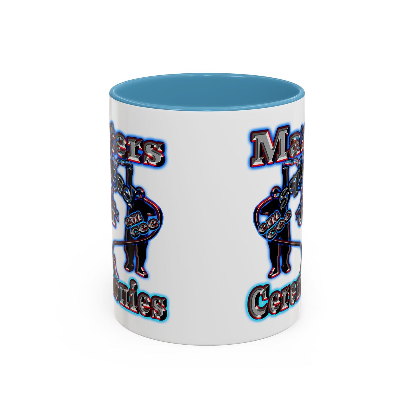 em cee squared - Accent Mug (white)