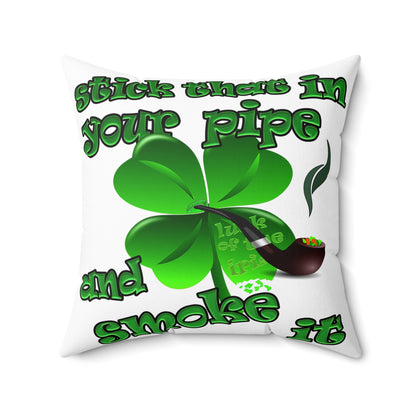 celtics logo - Spun Polyester Square Pillow - (white)