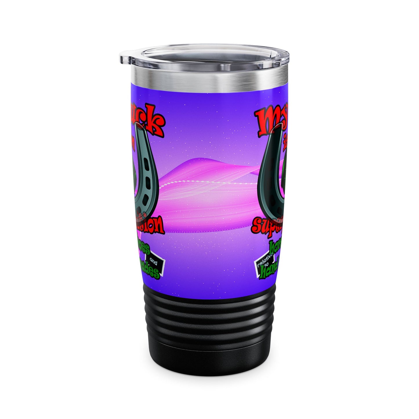 my luck - Ringneck Tumbler, 20oz (purple-pink wave)