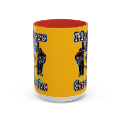 em cee squared - Accent Mug (yellow)