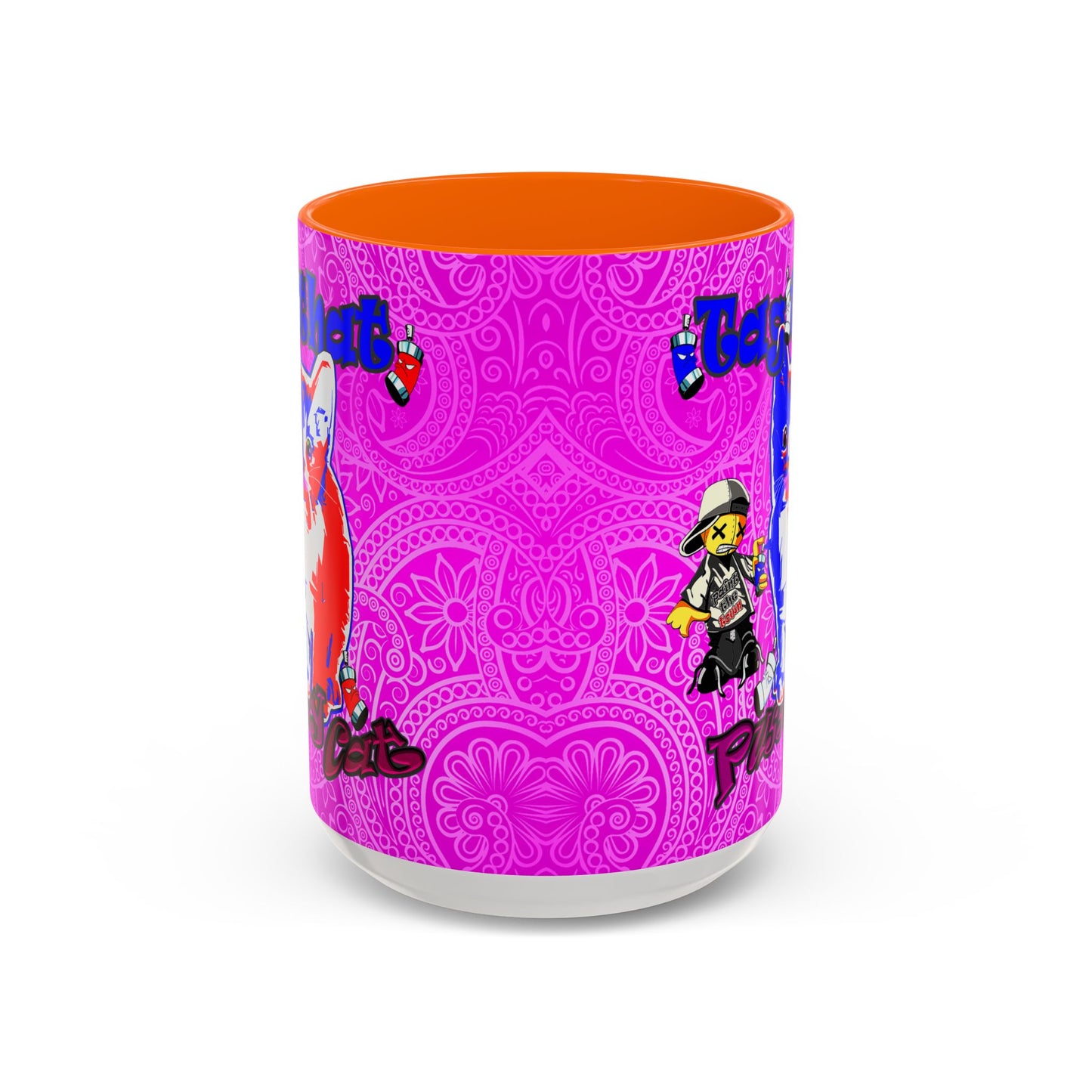 tag that - Accent Mug (pink swirl)