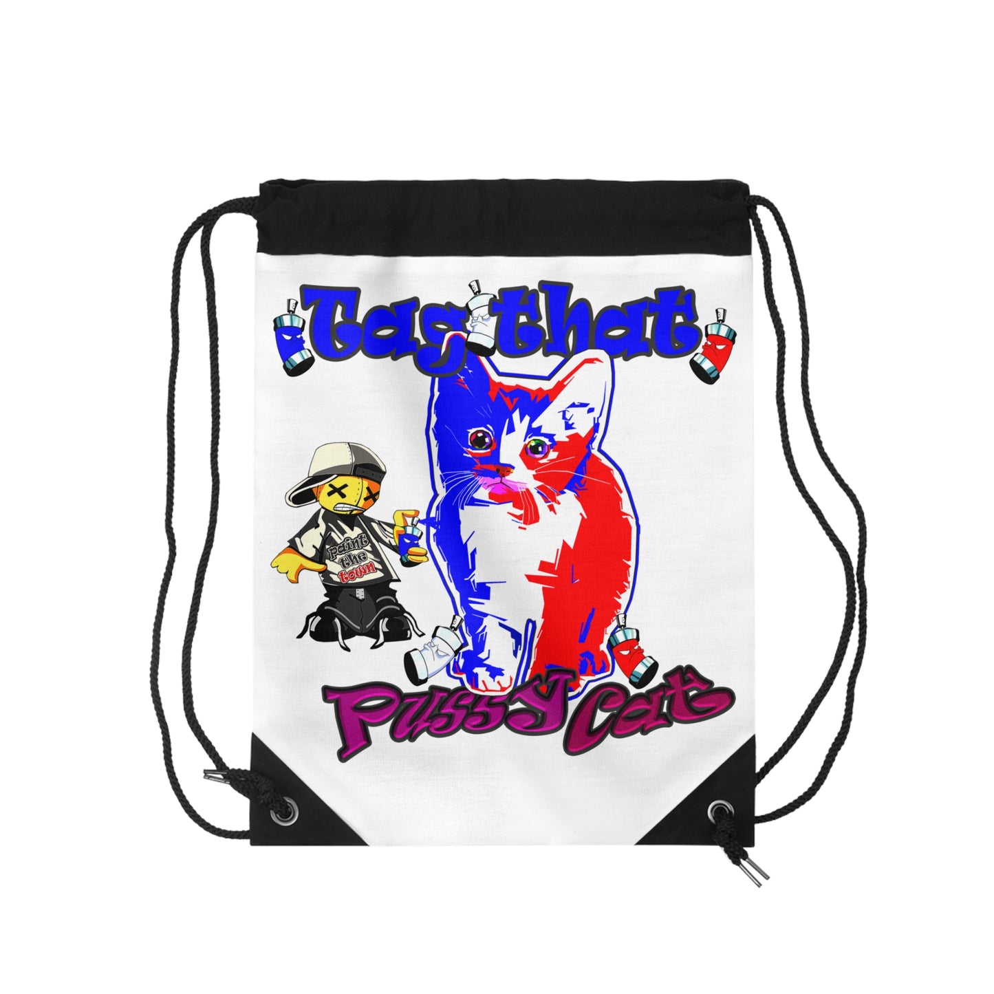 tag that - Drawstring Bag (white)