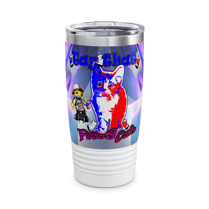 tag that - Ringneck Tumbler, 20oz (grey-pink wave)