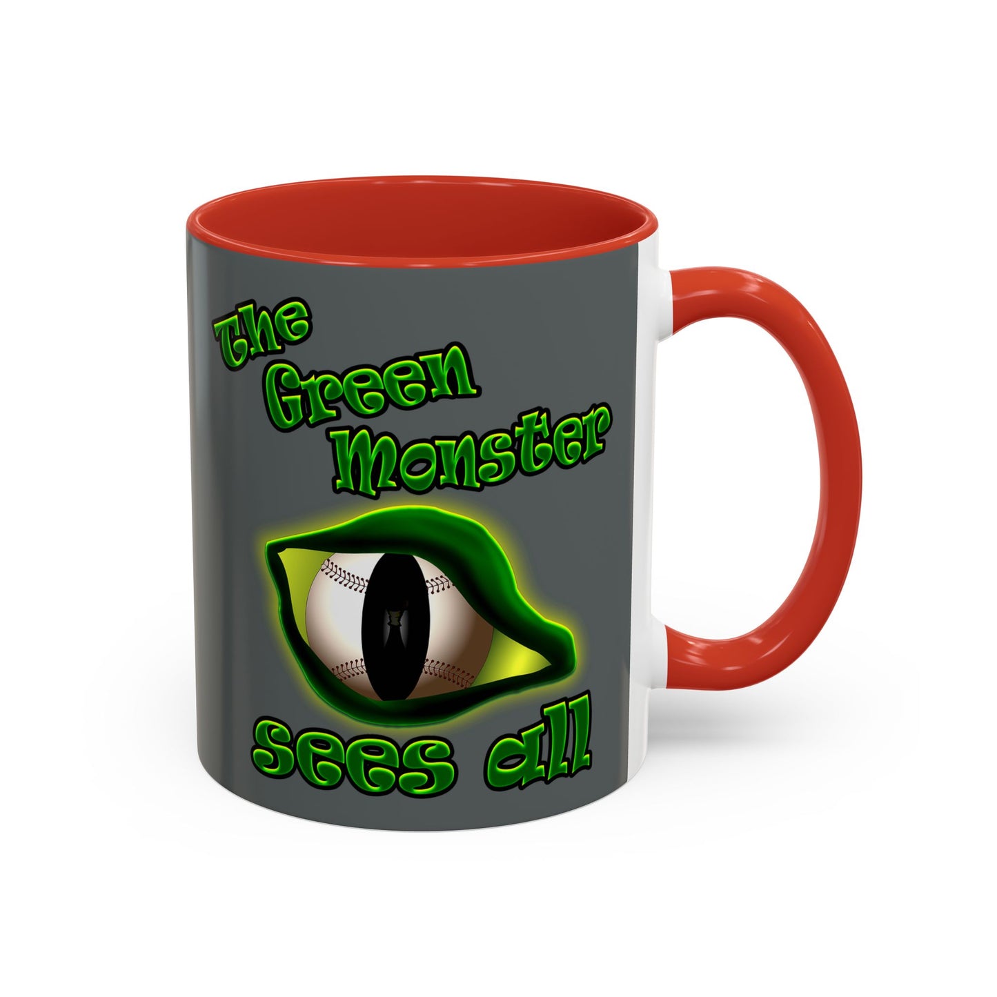 green monster - Accent Mug (dark grey)