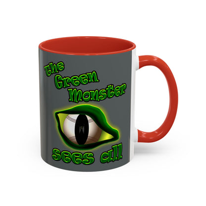 green monster - Accent Mug (dark grey)