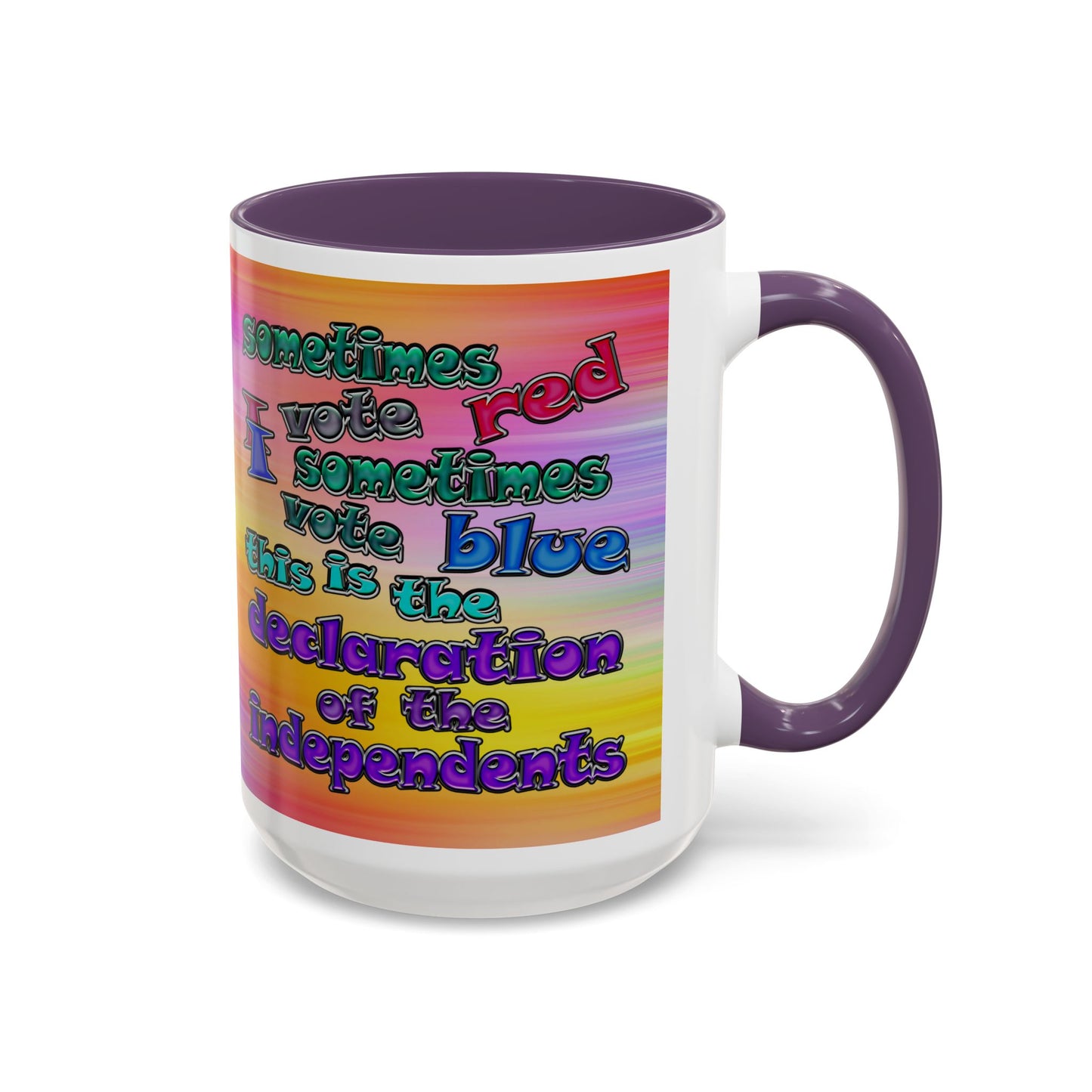 declaration of the independents - Accent Mug (color blur)
