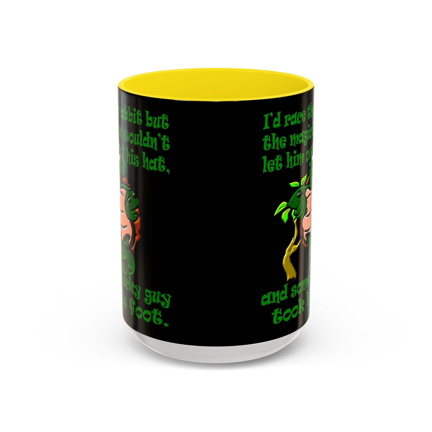 turtle race - Accent Mug (black)
