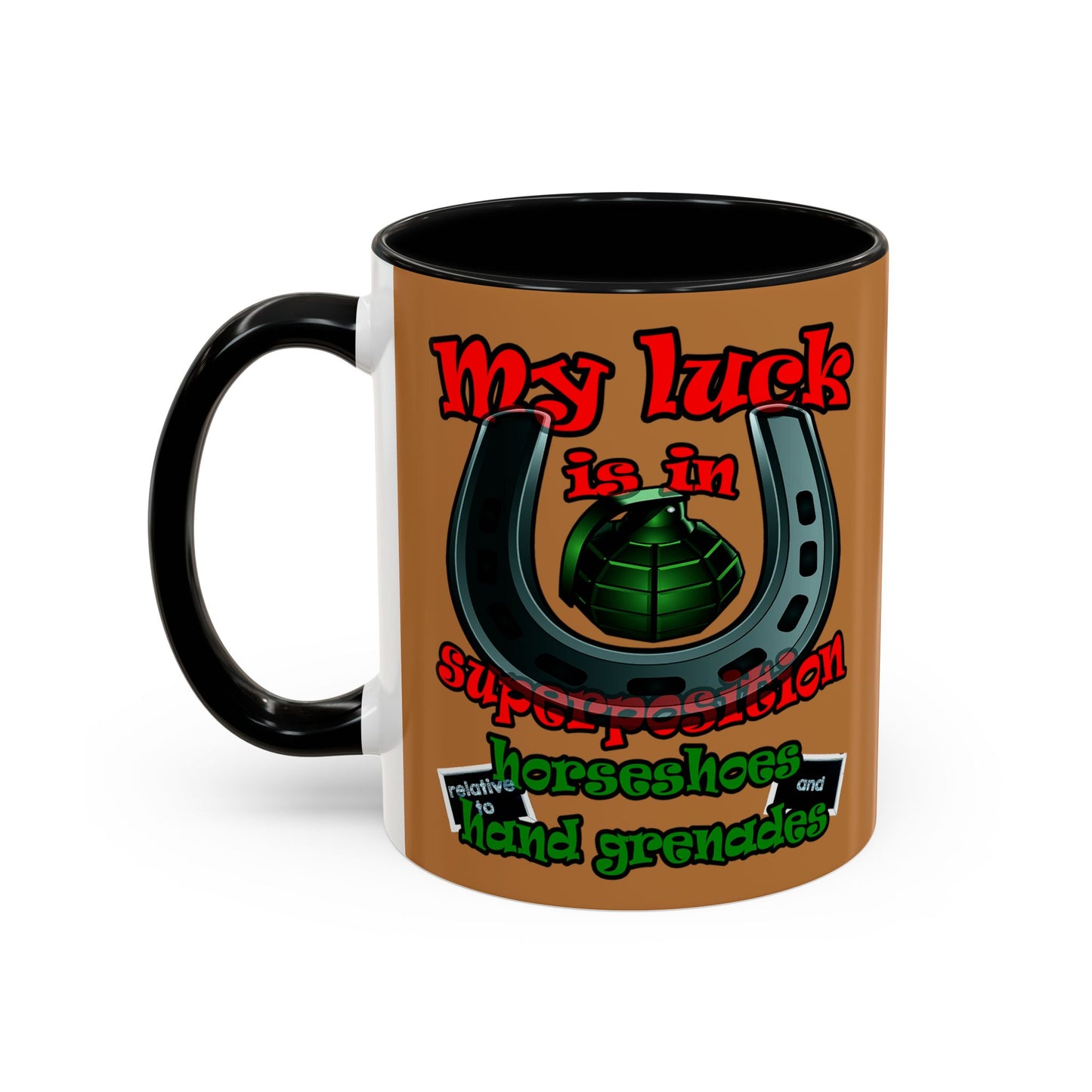 my luck - Accent Mug (light brown)