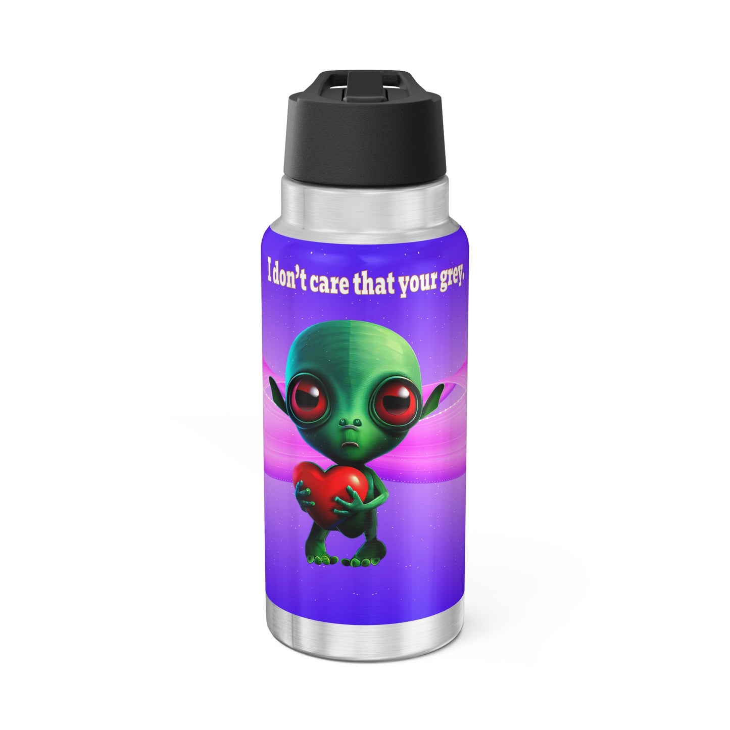 I don't care that your grey - Gator Tumbler, 32oz  (purple-pink wave)