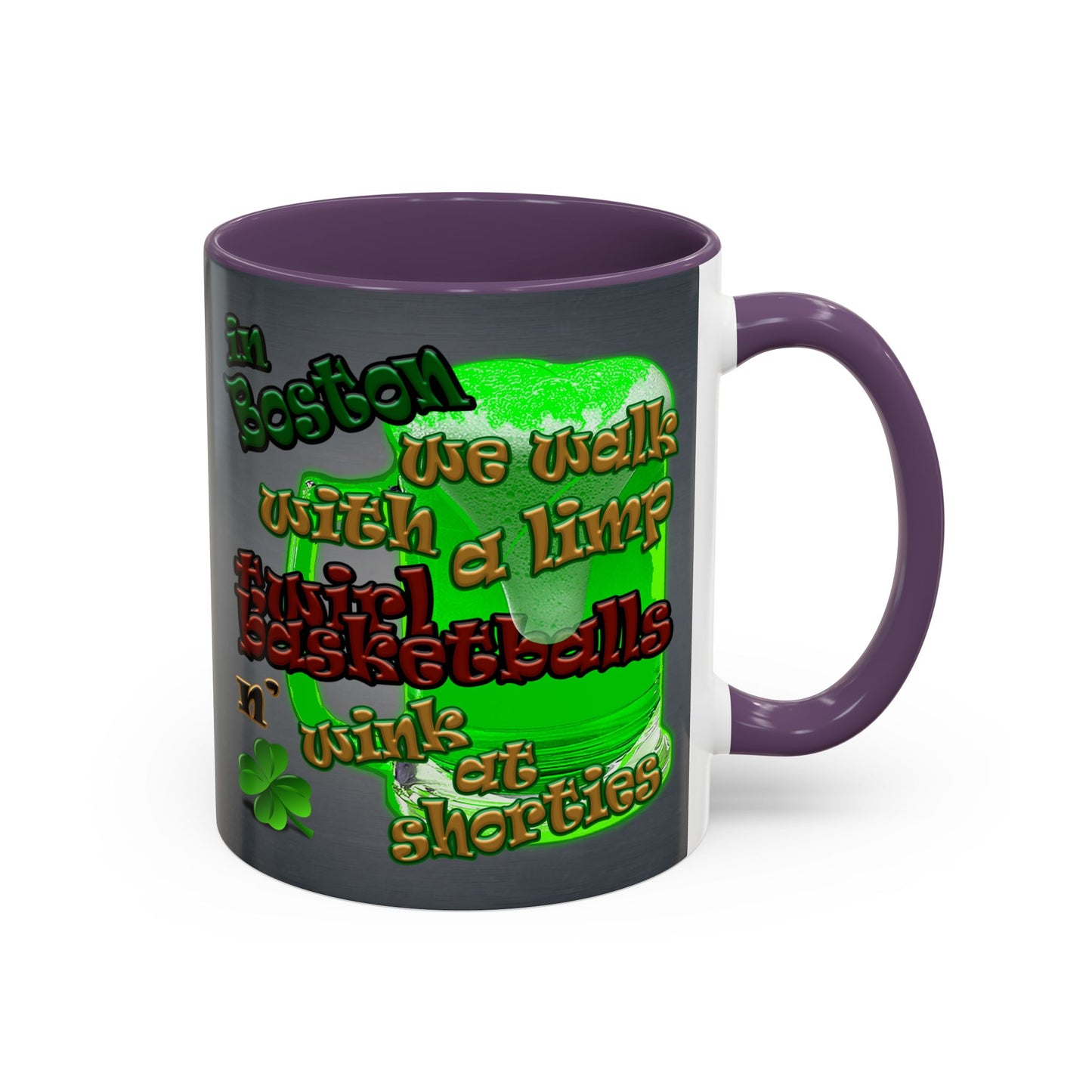 celtics logo - Accent Mug (grey-light grey)