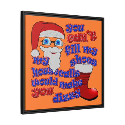 santa's shoes - framed canvas art (crusta)