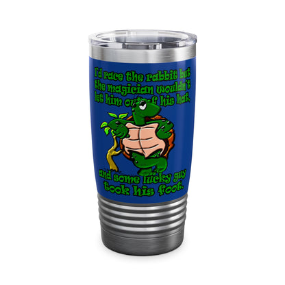 turtle race - Ringneck Tumbler, 20oz (dark blue)