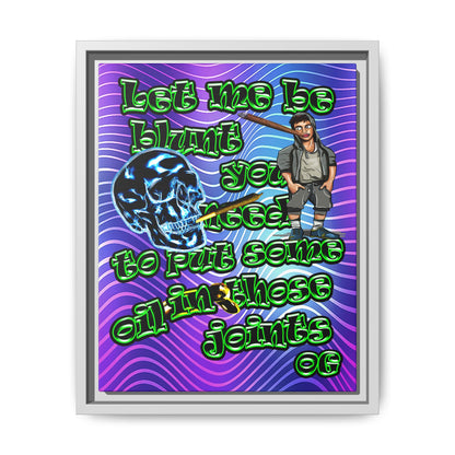 og - framed canvas art (purple wave)